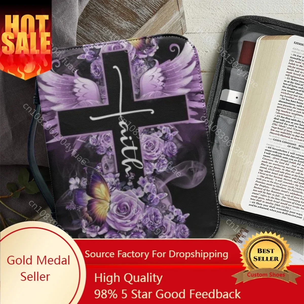 Women's Bible Cover Case Christian Cross Print Bible Storage Bags Practical Zipper Handle Handbag Christian Bible Carrying Case
Women's Bible Cover Case Christian Cross Print Bible Storage Bags Practical Zipper Handle Handbag Christian Bible Carrying Case
