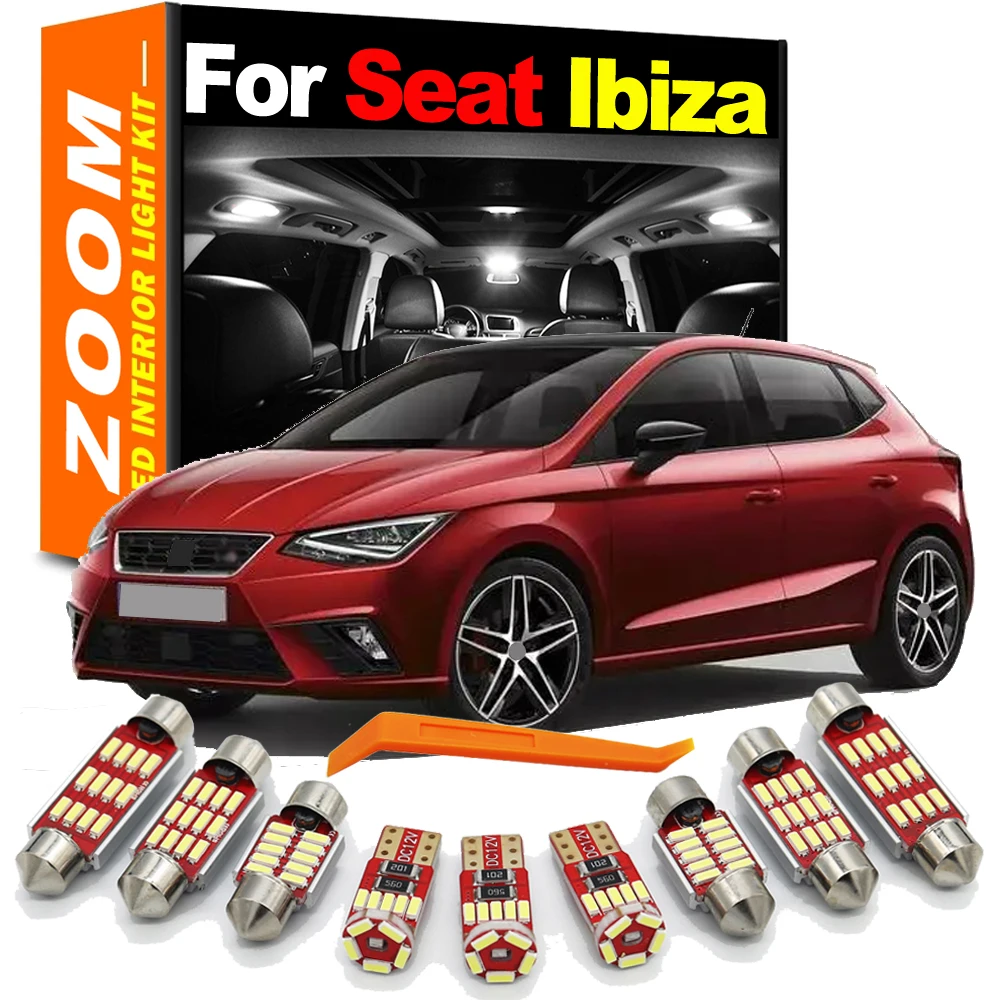 Canbus Lamp 12-24V Powerful White LED Interior Lights Bulbs Kit For Seat Ibiza 6L 6J 6P 2003 to 2012 2013 2014 2015 2016 2017
Canbus Lamp 12-24V Powerful White LED Interior Lights Bulbs Kit For Seat Ibiza 6L 6J 6P 2003 to 2012 2013 2014 2015 2016 2017