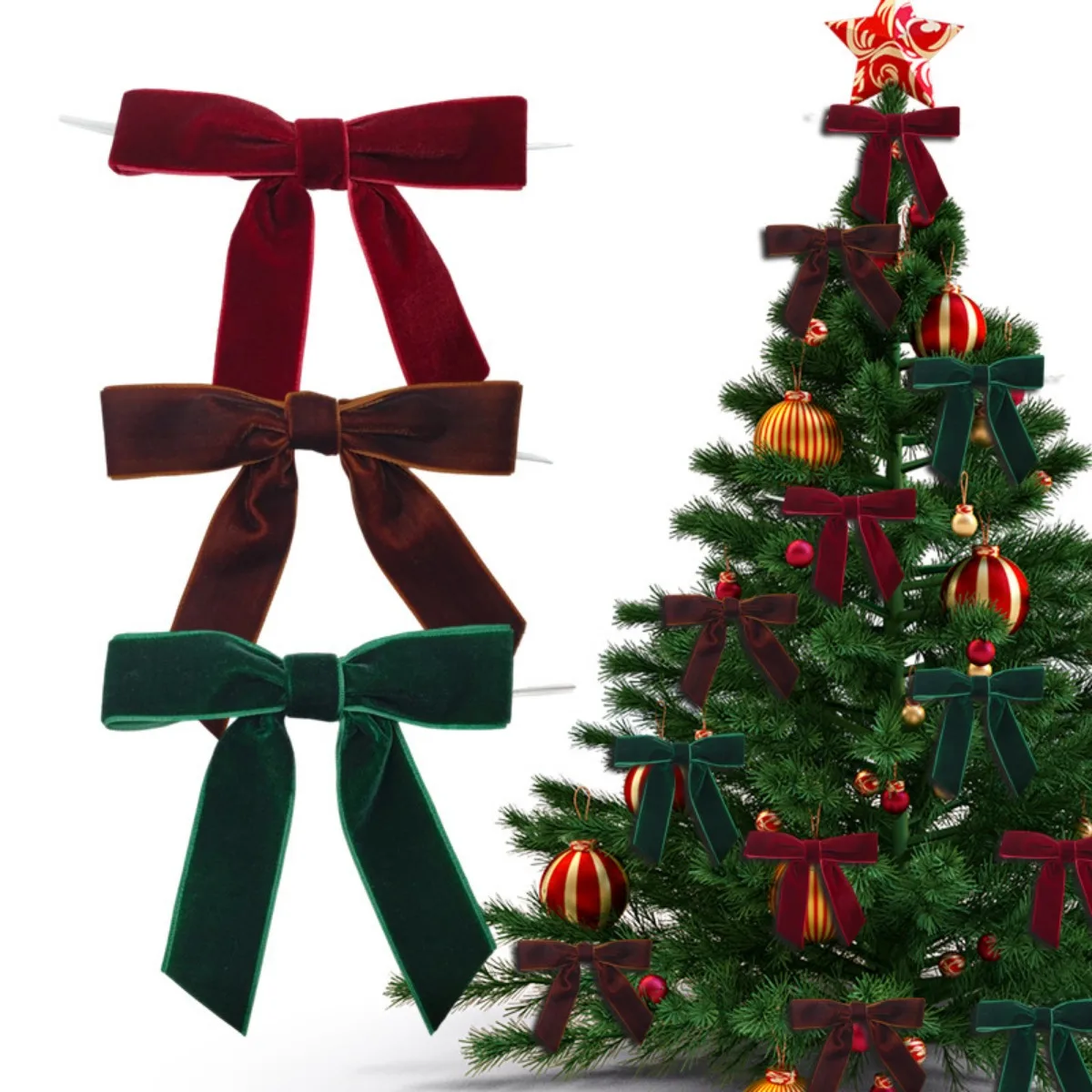 12pcs Christmas Velvet Bows for Crafts Xmas Twist Tie Bows Ribbon Bowknot Christmas DIY Craft Sewing Scrapbooking Gift Wrapping
12pcs Christmas Velvet Bows for Crafts Xmas Twist Tie Bows Ribbon Bowknot Christmas DIY Craft Sewing Scrapbooking Gift Wrapping