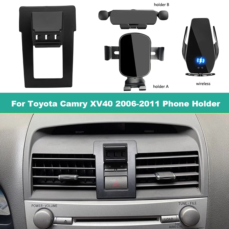 Gravity Car Mobile Phone Holder For Toyota Camry XV40 2006-2011 Navigation Bracket Fixed Air Vent Wireless Charging Phone Holde
Gravity Car Mobile Phone Holder For Toyota Camry XV40 2006-2011 Navigation Bracket Fixed Air Vent Wireless Charging Phone Holde