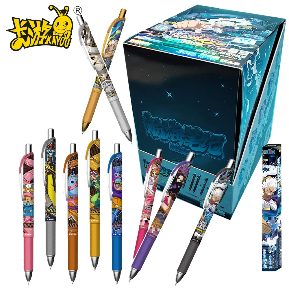 Genuine KAYOU One Piece Blind Box Cute Stationary Usopp Sanji Anime Quick-drying Smooth Gel Pens Black Office Accessories Gifts
Genuine KAYOU One Piece Blind Box Cute Stationary Usopp Sanji Anime Quick-drying Smooth Gel Pens Black Office Accessories Gifts