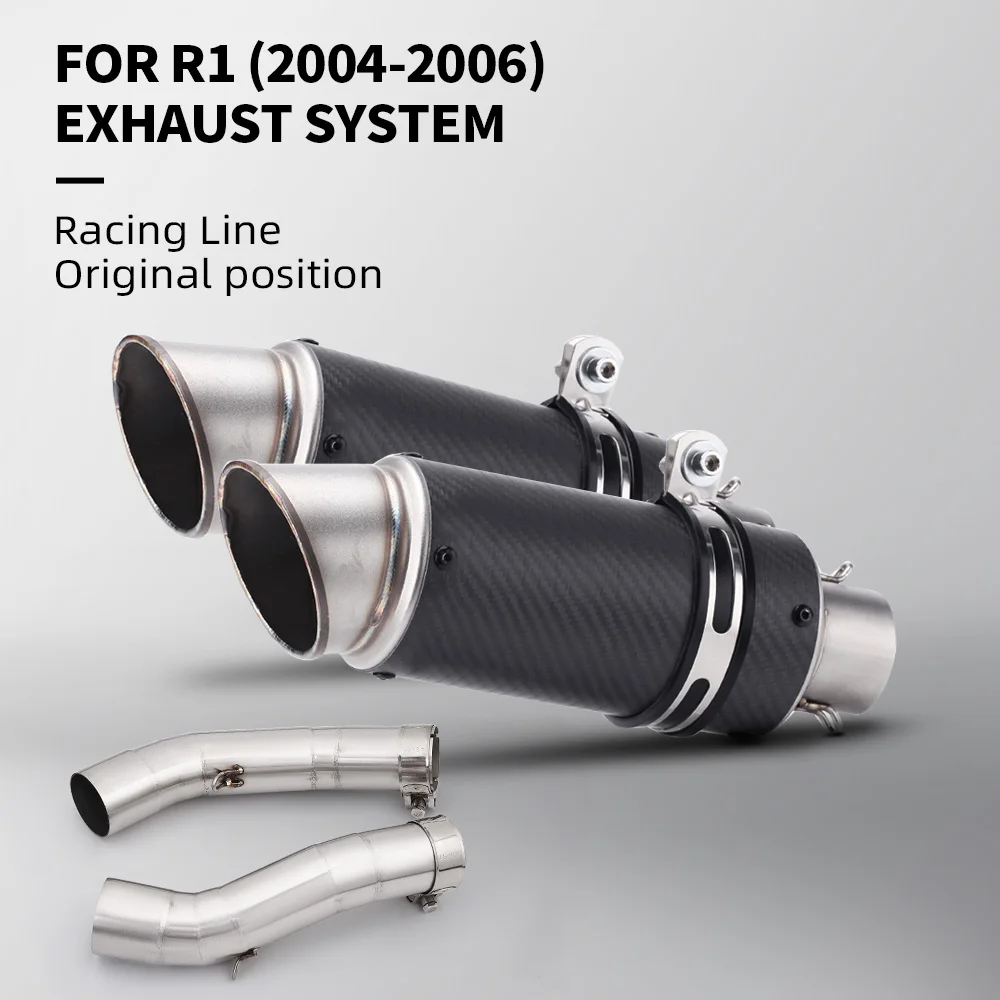 For YZF R1 2004 - 2006 Motorcycle Exhaust Moto Modify Mid Pipe Link Pipe Middle Connect 51MM Muffler
For YZF R1 2004 - 2006 Motorcycle Exhaust Moto Modify Mid Pipe Link Pipe Middle Connect 51MM Muffler
