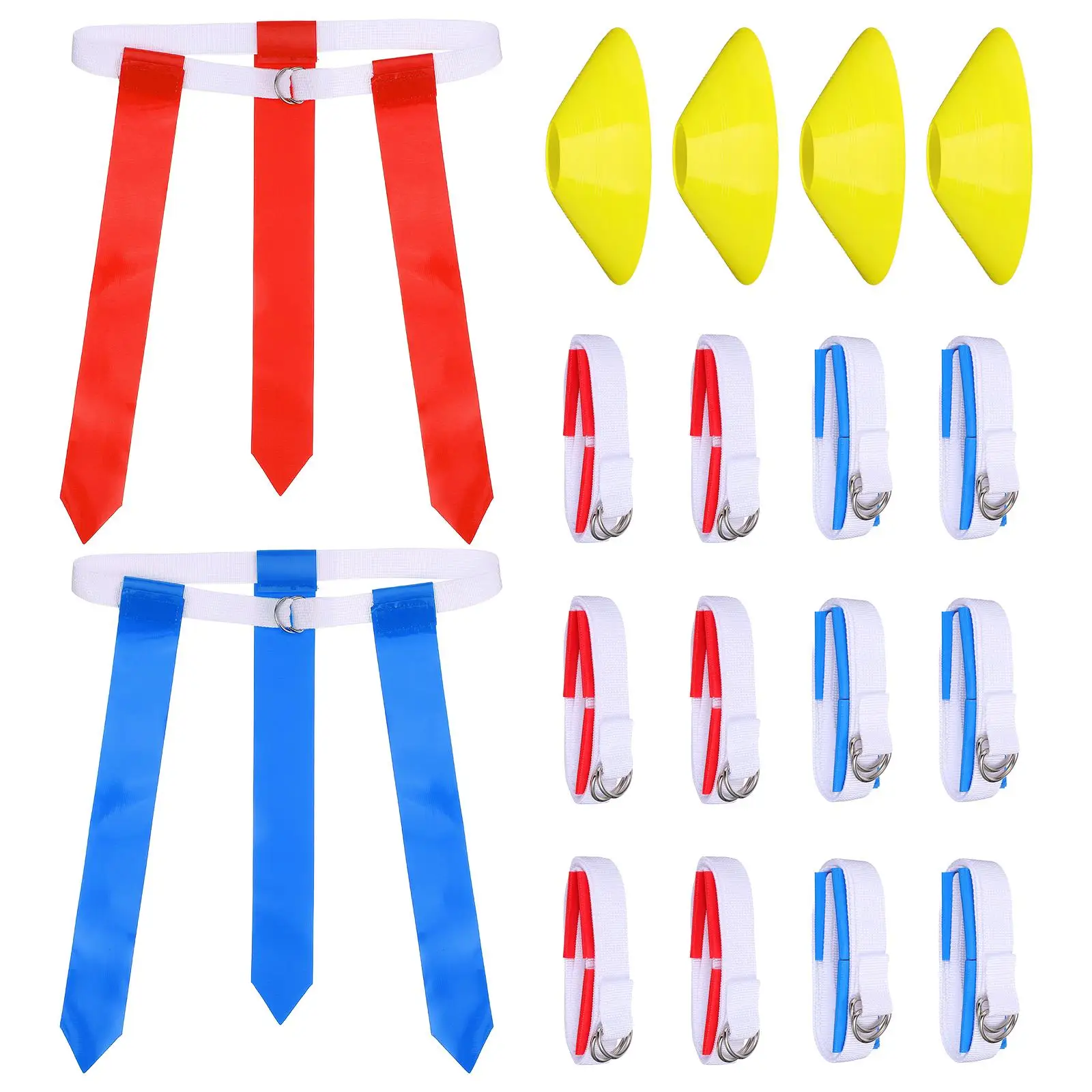 16 pcs Football Flags Set Premium Material Adjustable Girth Adults Training Equipment Practice Belts Cones Storage
16 pcs Football Flags Set Premium Material Adjustable Girth Adults Training Equipment Practice Belts Cones Storage