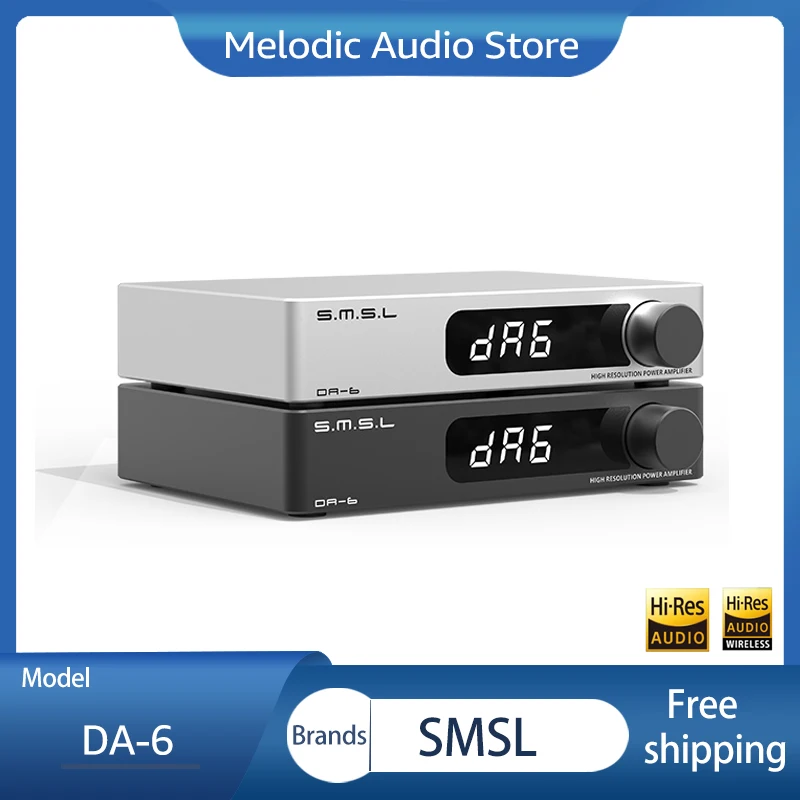 SMSL DA-6 DA6 Desktop HIFI Mini Speaker Power Amplifier 70WX2 AMP and Adjustable EQ Remote Control
SMSL DA-6 DA6 Desktop HIFI Mini Speaker Power Amplifier 70WX2 AMP and Adjustable EQ Remote Control