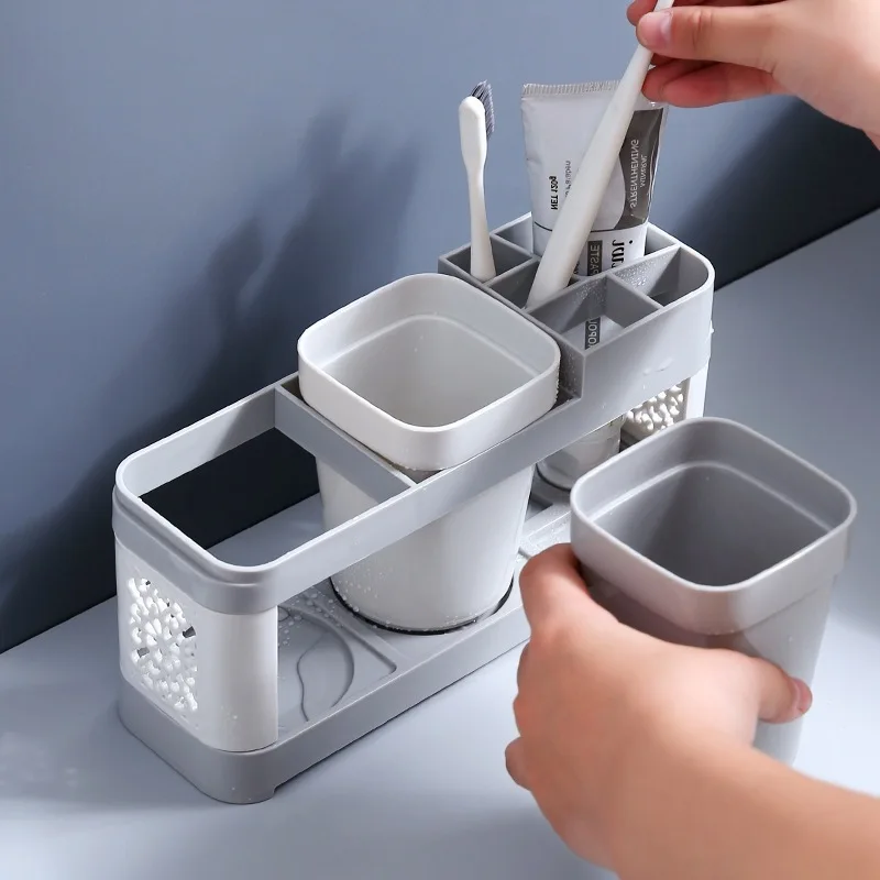 1 чашка/2 чашки, зубная щетка, подставка для зубной пасты, держатель для ванной комнаты, пластиковый белый цвет
1 чашка/2 чашки, зубная щетка, подставка для зубной пасты, держатель для ванной комнаты, пластиковый белый цвет