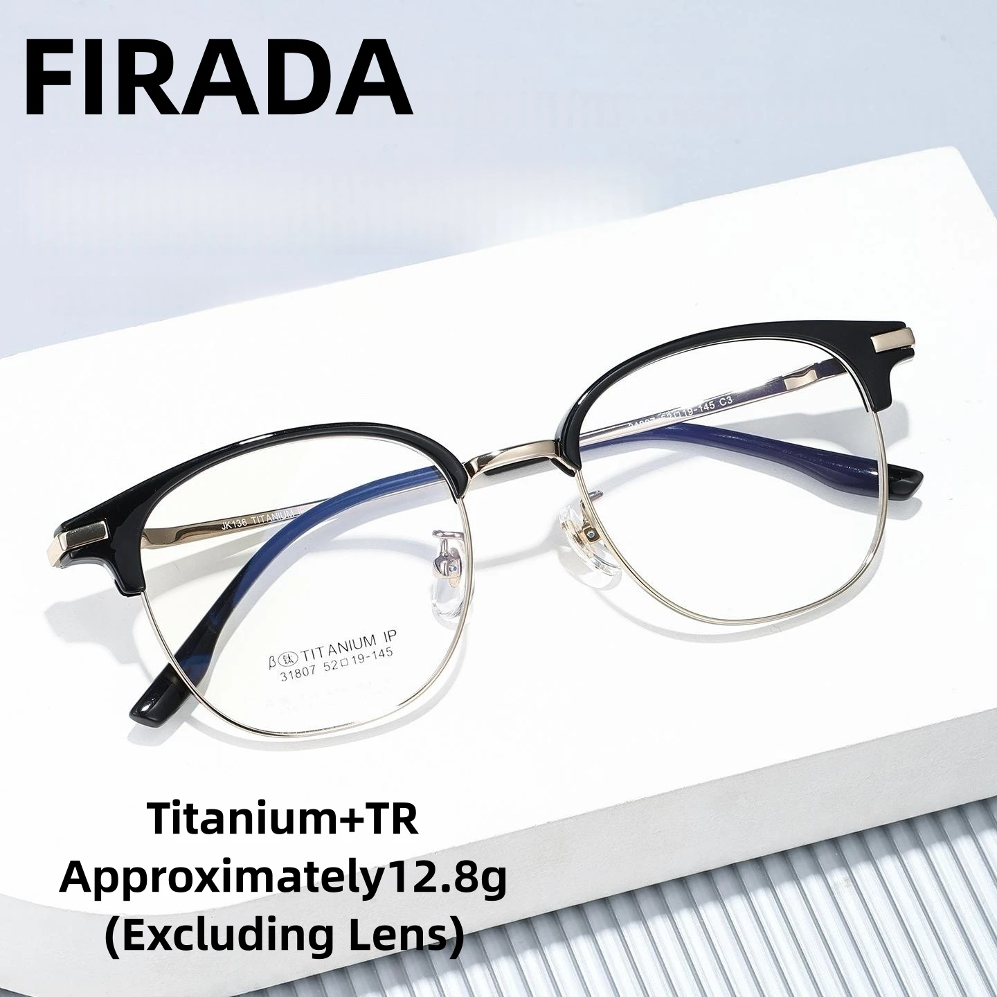 FIRADA 2026 Fashionable Comfortable Glasses TR90 Pure Titanium Round Eyewear Luxury Retro Eyeglass Frames For Men Women 31807-C
FIRADA 2026 Fashionable Comfortable Glasses TR90 Pure Titanium Round Eyewear Luxury Retro Eyeglass Frames For Men Women 31807-C