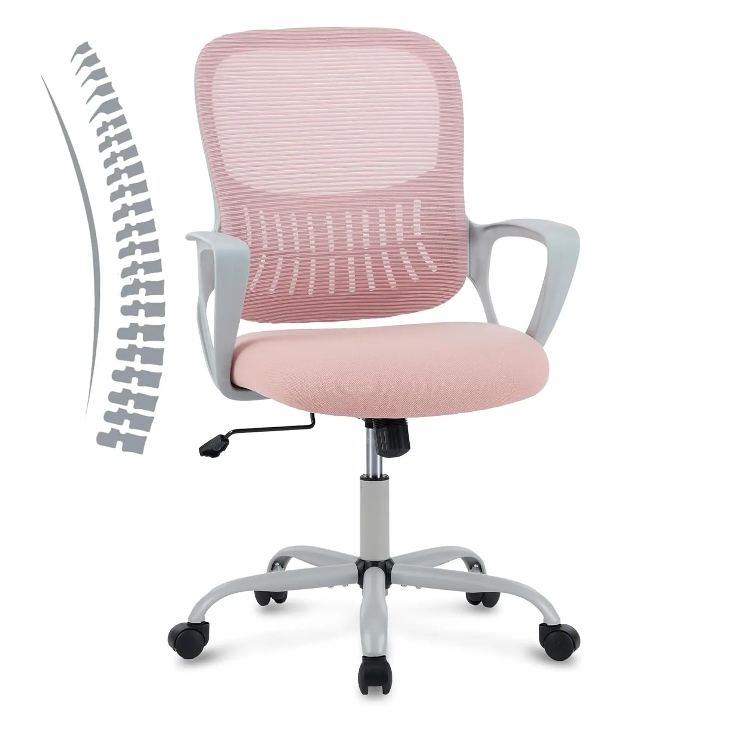 Ergonomic Office Desk Chair, Computer Work Chair with Lumbar Support Adjustable Mid Back Mesh Task Chair Swivel, Customized
Ergonomic Office Desk Chair, Computer Work Chair with Lumbar Support Adjustable Mid Back Mesh Task Chair Swivel, Customized