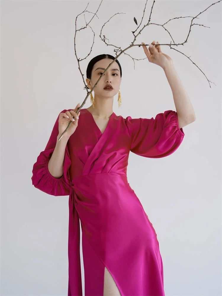 Deep Pink Acetate Satin Evening Dr Wedding Ceremony Engagement Banquet Qipao Drinking Ceremony Dr Sexy Slim Fit mid Waist
Deep Pink Acetate Satin Evening Dr Wedding Ceremony Engagement Banquet Qipao Drinking Ceremony Dr Sexy Slim Fit mid Waist