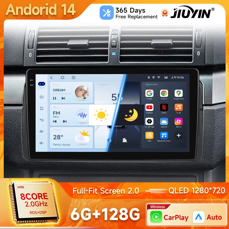 Android Auto Car Multimedia Radio For BMW E46 M3 318/320/325/330/335 4G CarPlay GPS 2 din Auto radio Navigation Wifi DSP RDS
Android Auto Car Multimedia Radio For BMW E46 M3 318/320/325/330/335 4G CarPlay GPS 2 din Auto radio Navigation Wifi DSP RDS