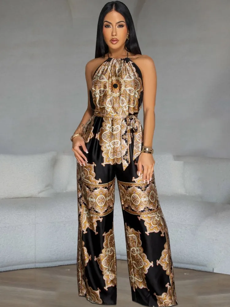 Flower Printing Women Jumpsuits For Summer Spring Sleeveless Loose Fashion Streetwear Overalls Wide Leg Pants Trousers 2025
Flower Printing Women Jumpsuits For Summer Spring Sleeveless Loose Fashion Streetwear Overalls Wide Leg Pants Trousers 2025