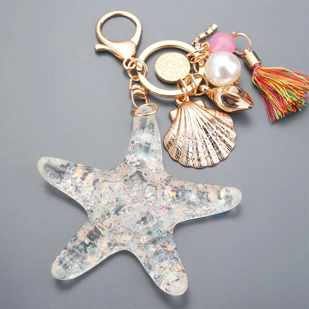 Cartoon Sea World Starfish Pearl Shell Key Chain Starfish Pendant Pearl Shell Keychain Key Chains Key Ring Starfish Keychain
Cartoon Sea World Starfish Pearl Shell Key Chain Starfish Pendant Pearl Shell Keychain Key Chains Key Ring Starfish Keychain