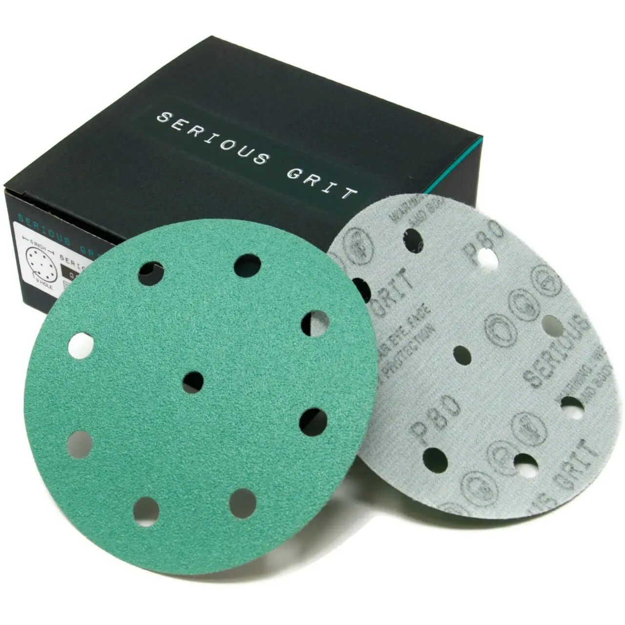 5-Inch 9-Hole 80 Grit Sanding Discs - 50-Pack for Random Orbital Sanders
5-Inch 9-Hole 80 Grit Sanding Discs - 50-Pack for Random Orbital Sanders