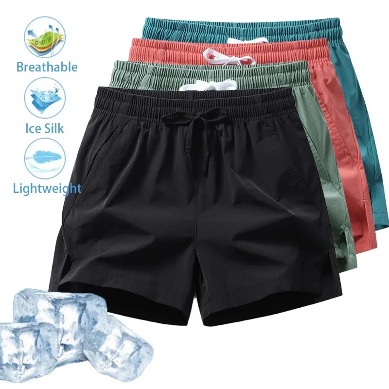 Sweatpants Men's Ice Silk Quick Dry Running Shorts Summer Stretch Fitness Basketball Pants Lightweight Breathable Shorts
Sweatpants Men's Ice Silk Quick Dry Running Shorts Summer Stretch Fitness Basketball Pants Lightweight Breathable Shorts