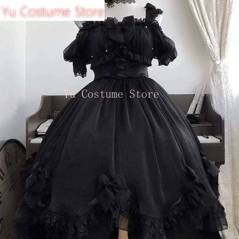 Japanese Victorian Gothic Lolita Dress Women Black White Elegant Backless Fairy Dresses Girly Kawaii Sweet Cosplay Mini Yu
Japanese Victorian Gothic Lolita Dress Women Black White Elegant Backless Fairy Dresses Girly Kawaii Sweet Cosplay Mini Yu
