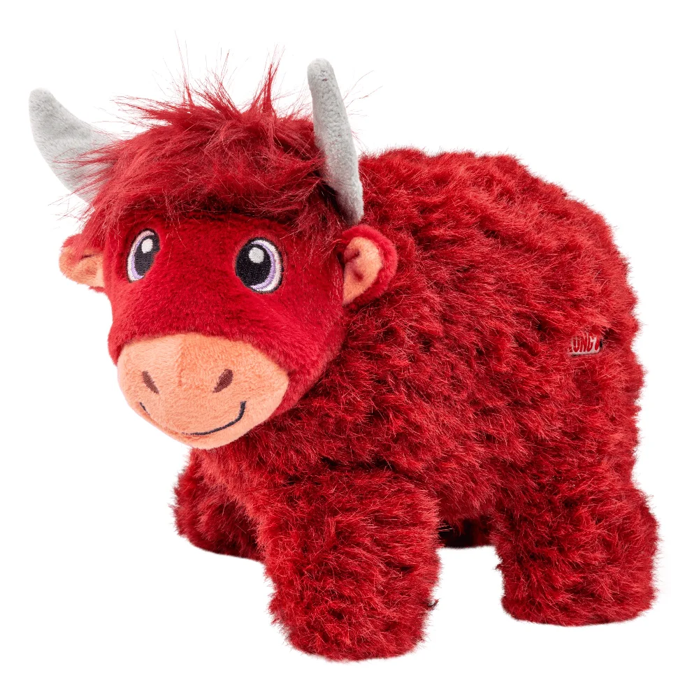 Durable Plush Dog Chew Toy For Aggressive Chewers Red Highland Cow Design
Durable Plush Dog Chew Toy For Aggressive Chewers Red Highland Cow Design