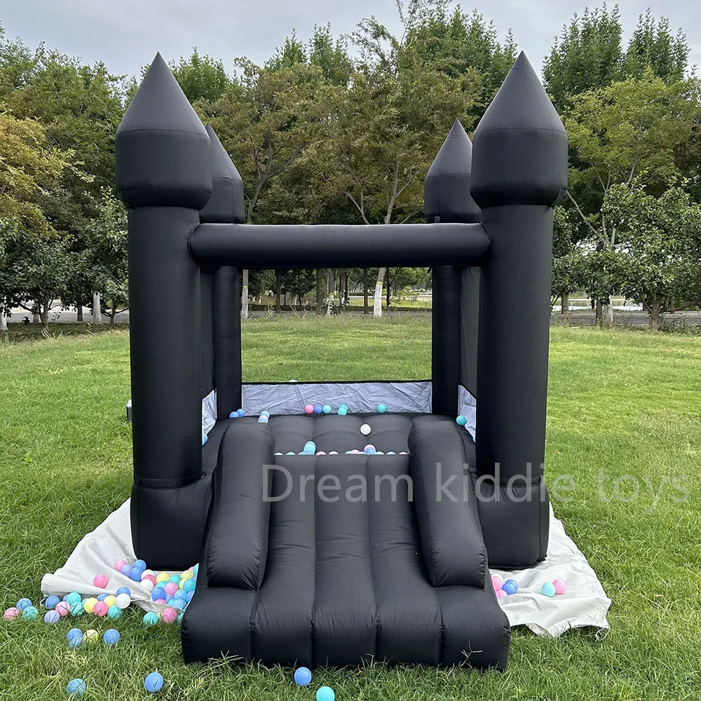 New Design Outdoor Black Inflatable Jumping Castle With Slide Mini Bounce House With Basketball Hoop For Party
New Design Outdoor Black Inflatable Jumping Castle With Slide Mini Bounce House With Basketball Hoop For Party