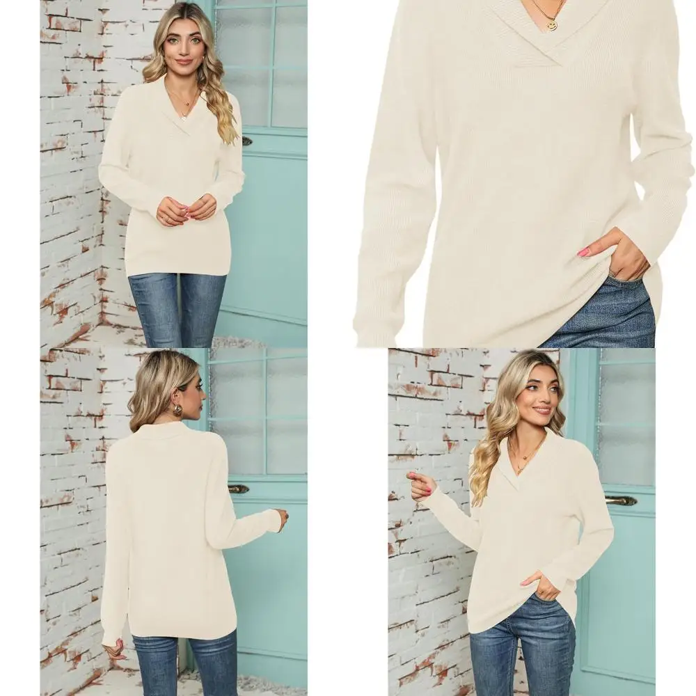 Женский вязаный свитер с длинным рукавом и v-образным вырезом от Ivicoer
Женский вязаный свитер с длинным рукавом и v-образным вырезом от Ivicoer