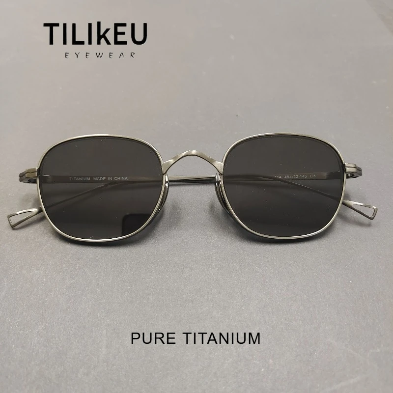 Japanese Ultra Light Pure Titanium Sunglasses for Men Vintage Small Frame Square Brown Shades Women UV400 Fishing Sunglasses
Japanese Ultra Light Pure Titanium Sunglasses for Men Vintage Small Frame Square Brown Shades Women UV400 Fishing Sunglasses