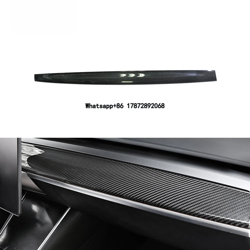 Carbon Fiber Interior Dashboard Decoration Trims for Model 3 2016-2019
Carbon Fiber Interior Dashboard Decoration Trims for Model 3 2016-2019