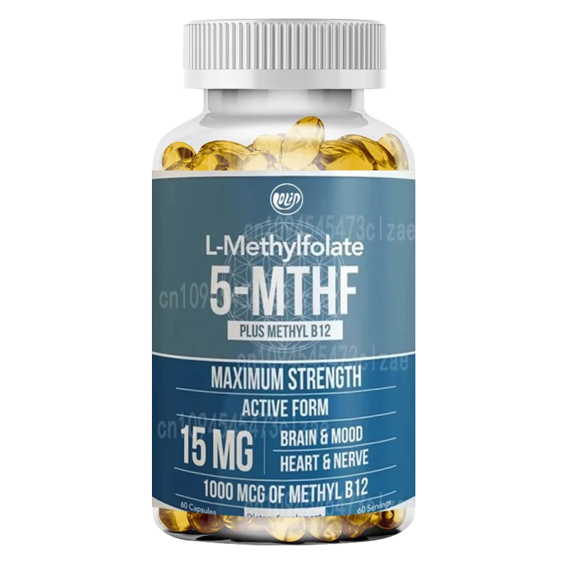 L-methylfolate 15mg with MethylB12 Cofactor - Active 5-methyltetrahydrocannabinol Form - Supports Emotions, Methylation
L-methylfolate 15mg with MethylB12 Cofactor - Active 5-methyltetrahydrocannabinol Form - Supports Emotions, Methylation