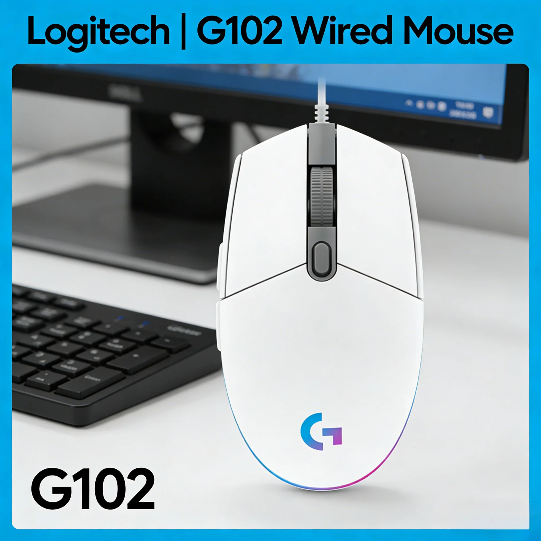 G102 Prodigy RGB Flow Lighting Mouse LIGHTSYNC Programmable Buttons
G102 Prodigy RGB Flow Lighting Mouse LIGHTSYNC Programmable Buttons