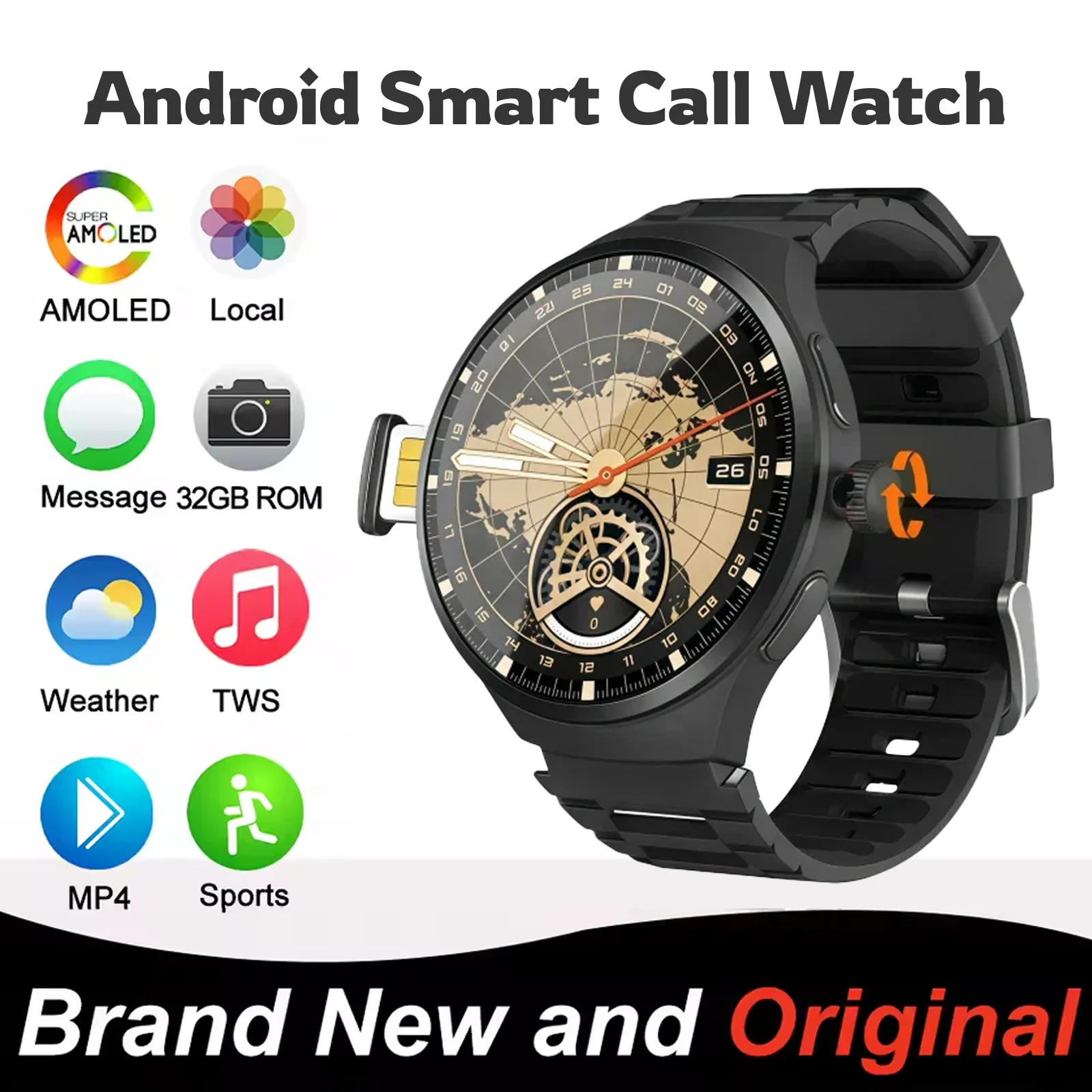 VP50 SmartWatch 1,95-дюймовый AMOLED-дисплей 4G/5G Глобальная сеть ОС Android 1900 мАч Длительный срок службы батареи Мониторинг сердечного ритма GPS WiFi
VP50 SmartWatch 1,95-дюймовый AMOLED-дисплей 4G/5G Глобальная сеть ОС Android 1900 мАч Длительный срок службы батареи Мониторинг сердечного ритма GPS WiFi