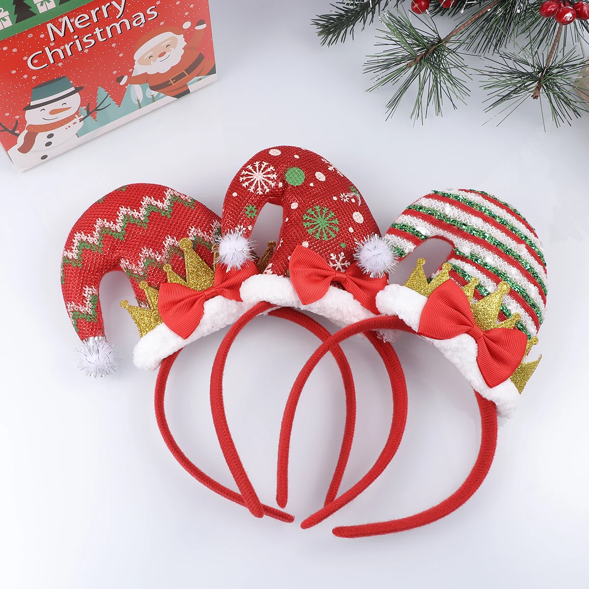 3pcs Christmas Headband For Adults Durable Comfortable Party Costume Gift Hair Accessory Headbands Christmas Hair Hoop
3pcs Christmas Headband For Adults Durable Comfortable Party Costume Gift Hair Accessory Headbands Christmas Hair Hoop