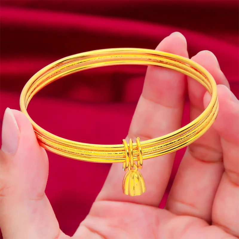 AU999 24K Gold Women's Multi-Layer Matte Bracelet - Lotus-Pod + Polished Spacer Contrast, 3-Layer Commute Aura
AU999 24K Gold Women's Multi-Layer Matte Bracelet - Lotus-Pod + Polished Spacer Contrast, 3-Layer Commute Aura