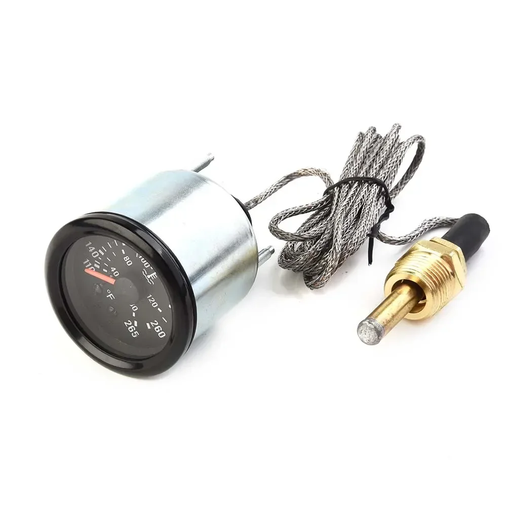 With Sensor Water Temperature Gauge 130℃/265℉ ABS+Metal Meter Pointer Mechanical Temperature Sensor High Quality New
With Sensor Water Temperature Gauge 130℃/265℉ ABS+Metal Meter Pointer Mechanical Temperature Sensor High Quality New
