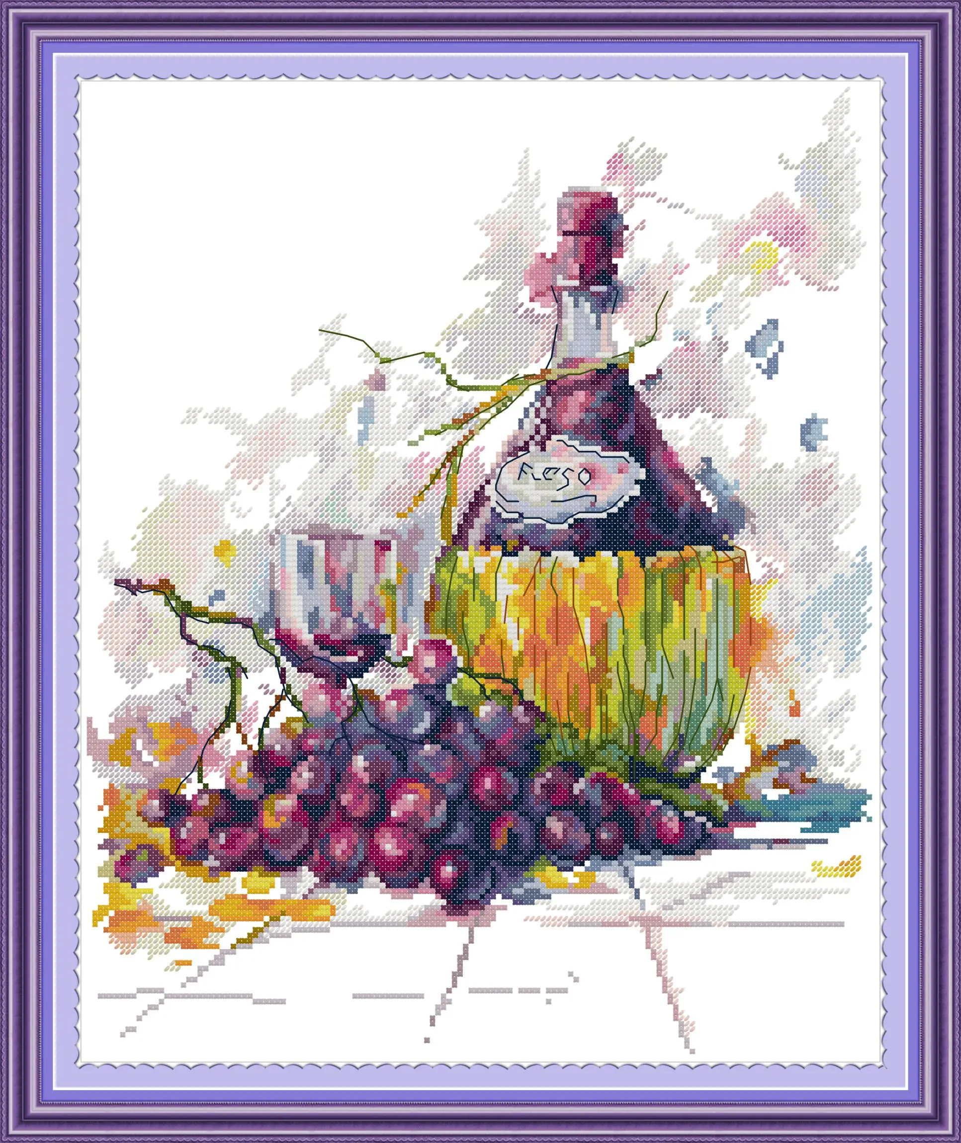 Maydear Cross Stitch Kit, 11CT/14CT/16CT/9CT Aida Fabric,DMC Threads Sewing Pattern Embroidery Set-Wine 3
Maydear Cross Stitch Kit, 11CT/14CT/16CT/9CT Aida Fabric,DMC Threads Sewing Pattern Embroidery Set-Wine 3