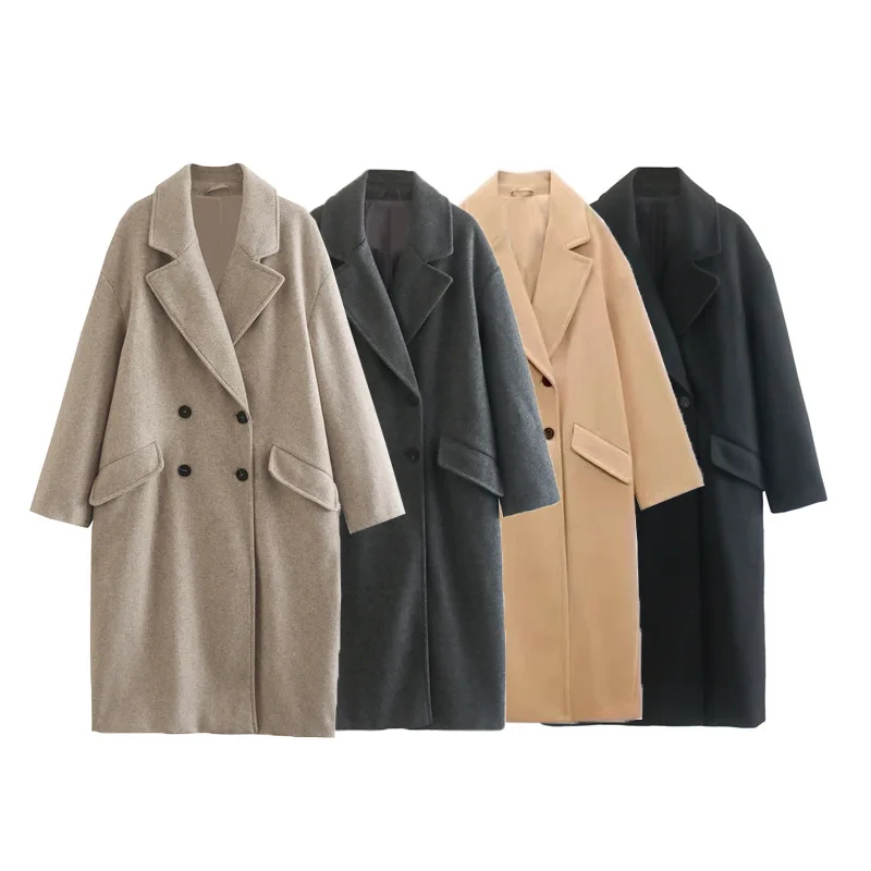2024 Autumn/Winter New Women's Unisex Mid Length Double Breasted Windbreaker Woolen Coat Coat
2024 Autumn/Winter New Women's Unisex Mid Length Double Breasted Windbreaker Woolen Coat Coat
