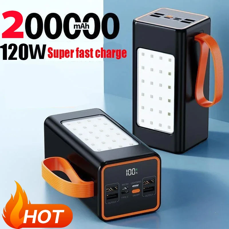 200000mAh large capacity two-way fast charging 120W portable charger power bank fast charging with LED light for iPhone 14 13
200000mAh large capacity two-way fast charging 120W portable charger power bank fast charging with LED light for iPhone 14 13