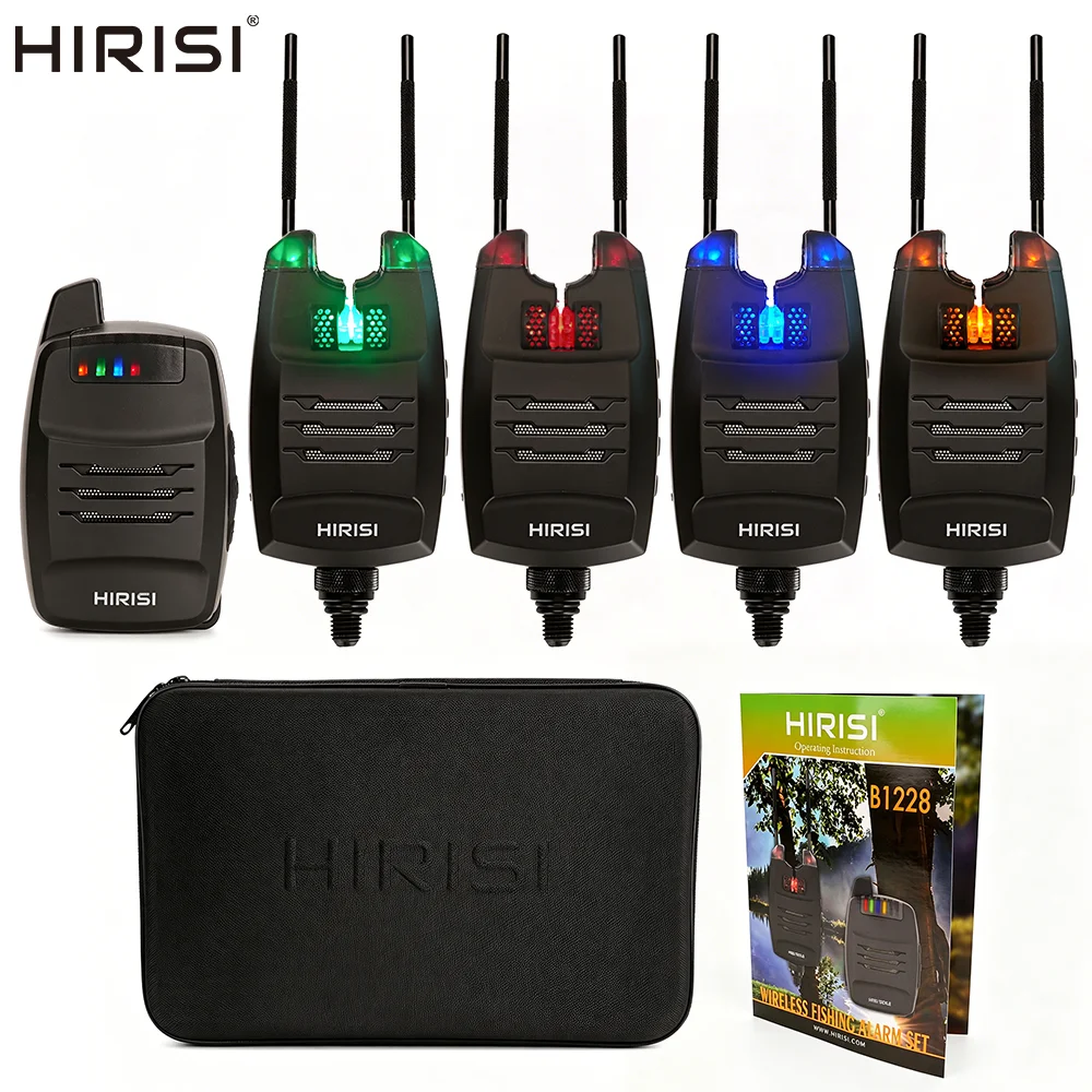 Hirisi B1228 Carp Fishing Alarm Set LED Waterproof Bite Indicator Adjustable Volume/Tone/Sensitivity Fishing Accessories
Hirisi B1228 Carp Fishing Alarm Set LED Waterproof Bite Indicator Adjustable Volume/Tone/Sensitivity Fishing Accessories