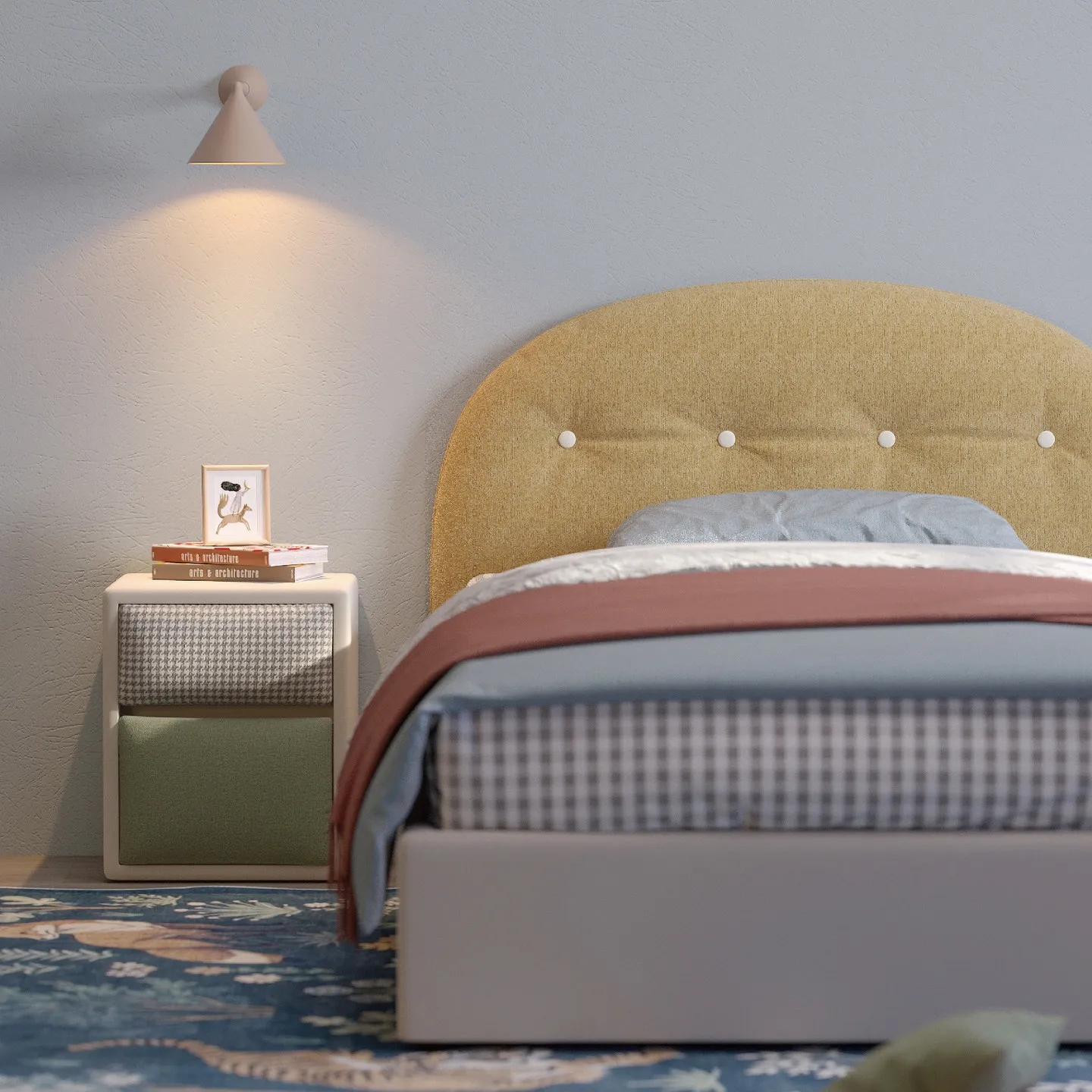 Children's Bed with Storage, Boys' and Girls' Rooms, Solid Wood, Cream-style Backrests, Soft Beds
Children's Bed with Storage, Boys' and Girls' Rooms, Solid Wood, Cream-style Backrests, Soft Beds
