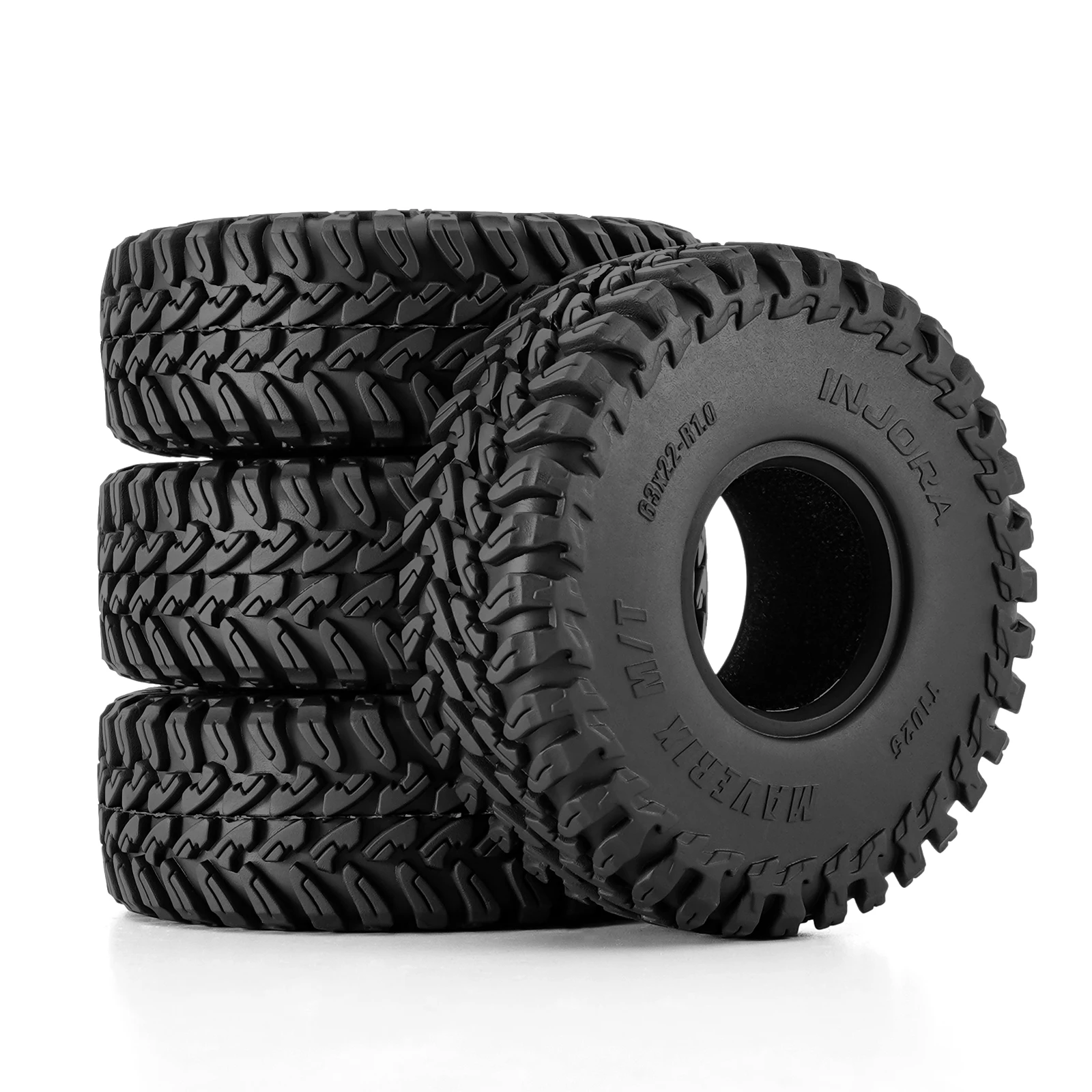 63×22mm (1.0") MAVERIX M/T Off-Road Tires for 1/18 & 1/24 RC Crawlers (T1025)
63×22mm (1.0") MAVERIX M/T Off-Road Tires for 1/18 & 1/24 RC Crawlers (T1025)