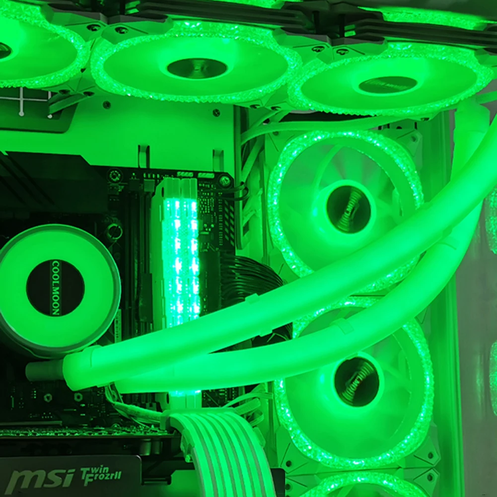 2pcs Silicone Luminous Sleeve ARGB LED AIO Tube Sleeve CPU Liquid Cooler 5V 3PIN ARGB 4PIN Aura Sync for Computer Case
2pcs Silicone Luminous Sleeve ARGB LED AIO Tube Sleeve CPU Liquid Cooler 5V 3PIN ARGB 4PIN Aura Sync for Computer Case
