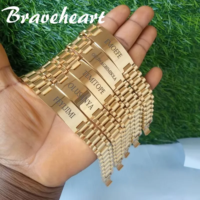 Personalized Punk 10/15mm Wide Bracelet Custom Engraved Name Date Tag For Men Women Stainless Steel Thick Chain Jewelry Gifts
Personalized Punk 10/15mm Wide Bracelet Custom Engraved Name Date Tag For Men Women Stainless Steel Thick Chain Jewelry Gifts