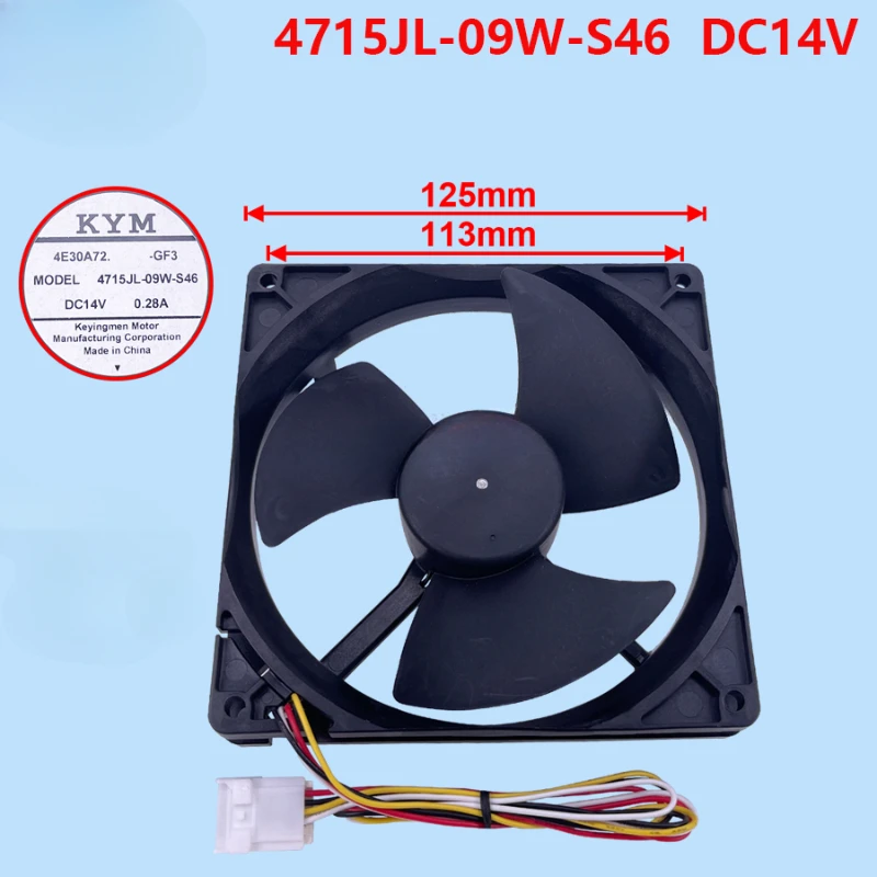 Cooling Fan for Haier Refrigerator Fan 4715JL-09W-S46 DC14V 0.28A Refrigerator Fan
Cooling Fan for Haier Refrigerator Fan 4715JL-09W-S46 DC14V 0.28A Refrigerator Fan