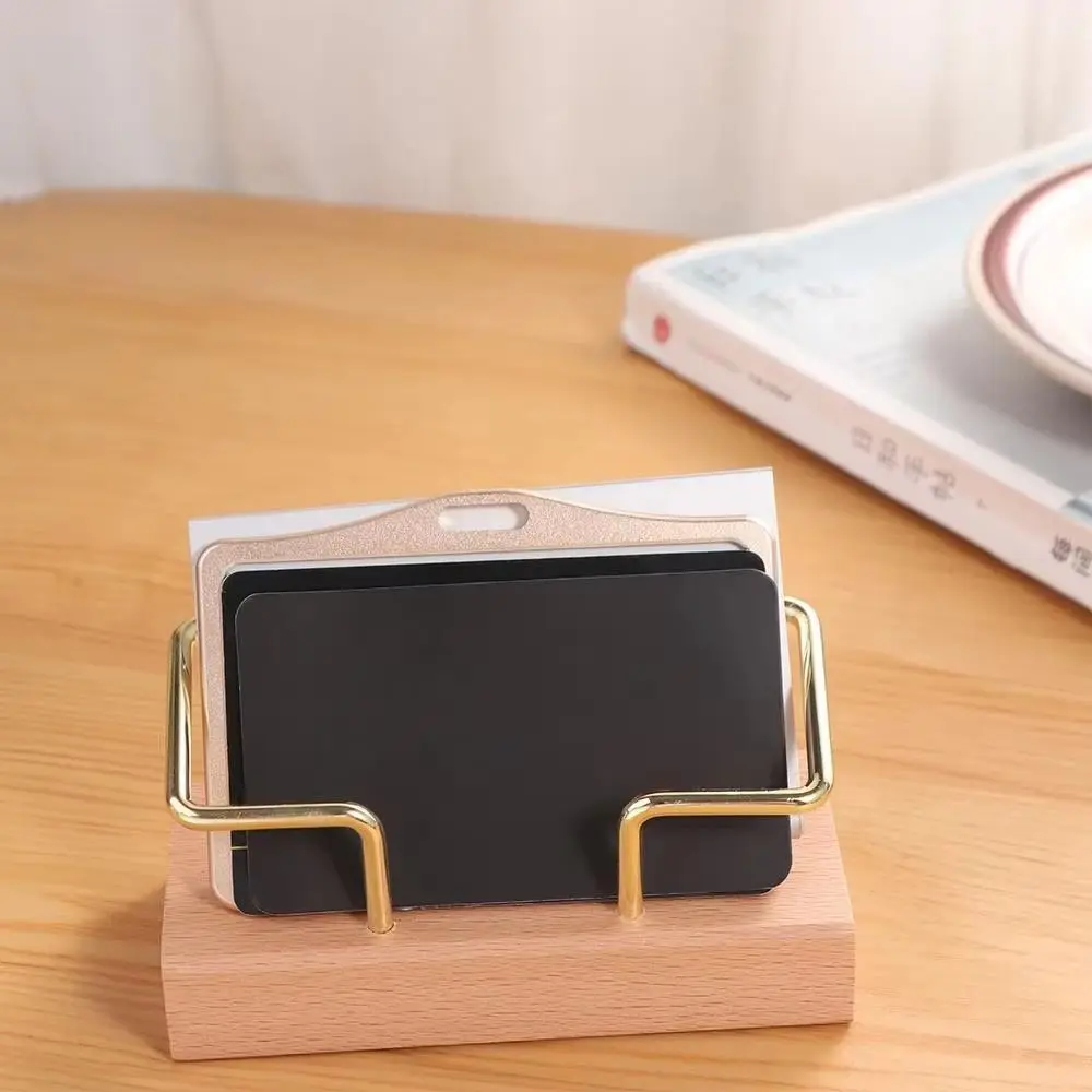 Tabletop Shelf Business Card Holder Card Storage Walnut Wood Cards Display Stand Beech Wood Metal Wooden Card Holder Manager
Tabletop Shelf Business Card Holder Card Storage Walnut Wood Cards Display Stand Beech Wood Metal Wooden Card Holder Manager
