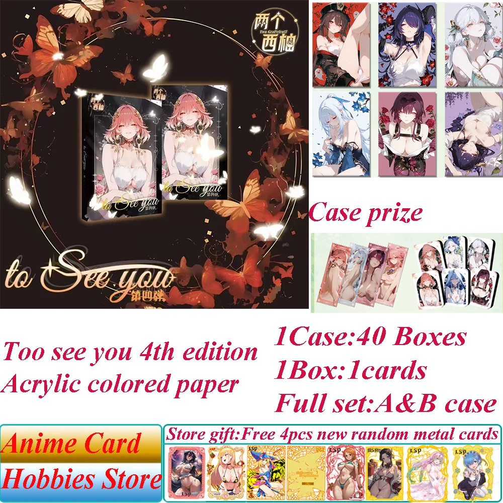 To See You 4 Goddess Story Acrylic Colored Paper Anime Sexy Girl Swimsuit Bikini Uniform Booster Box Kids Toy And Hobby Gift
To See You 4 Goddess Story Acrylic Colored Paper Anime Sexy Girl Swimsuit Bikini Uniform Booster Box Kids Toy And Hobby Gift