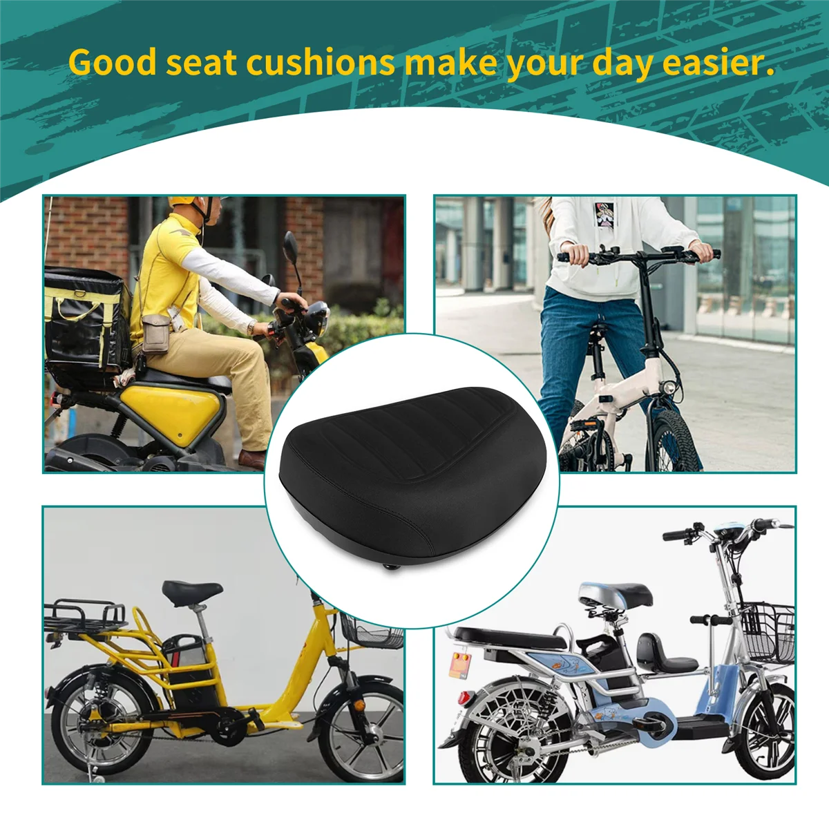 HOT!Electric Bicycle Seat Battery Car Soft Saddle Electric Bicycle Seat Cushion Seat Enlarged Thick Seat
HOT!Electric Bicycle Seat Battery Car Soft Saddle Electric Bicycle Seat Cushion Seat Enlarged Thick Seat