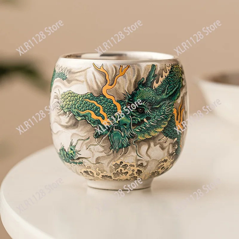 Chinese Style Silver Dragon Tea Cup Luxury Personal Master Tea Mug Household Exquisite Teacup Gift Box
Chinese Style Silver Dragon Tea Cup Luxury Personal Master Tea Mug Household Exquisite Teacup Gift Box
