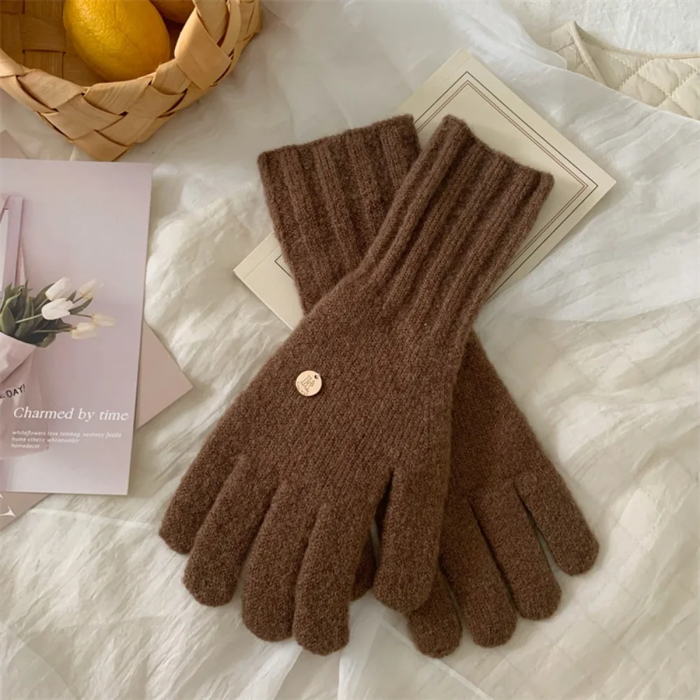 Ins Style Keep Warm Wool Knitting Gloves Touch Screen Cold-proof Riding Gloves Thickened Solid Color Full Finger Mittens Female
Ins Style Keep Warm Wool Knitting Gloves Touch Screen Cold-proof Riding Gloves Thickened Solid Color Full Finger Mittens Female
