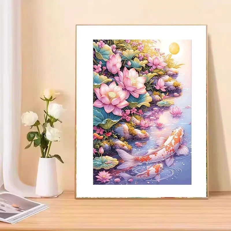 9CT 11CT Fishes Lotus Embroidery DIY Chinese Style Printed Kits Cross Stitch Thread Needlework Sets Home Crafts
9CT 11CT Fishes Lotus Embroidery DIY Chinese Style Printed Kits Cross Stitch Thread Needlework Sets Home Crafts