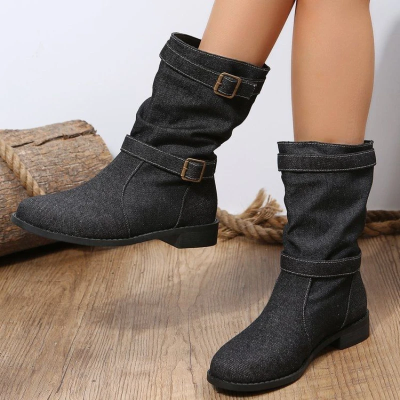 Fall and winternew arrival plus size36-43 knee socks boots casual thick heel boots women's fashion belt buckle denim boots
Fall and winternew arrival plus size36-43 knee socks boots casual thick heel boots women's fashion belt buckle denim boots