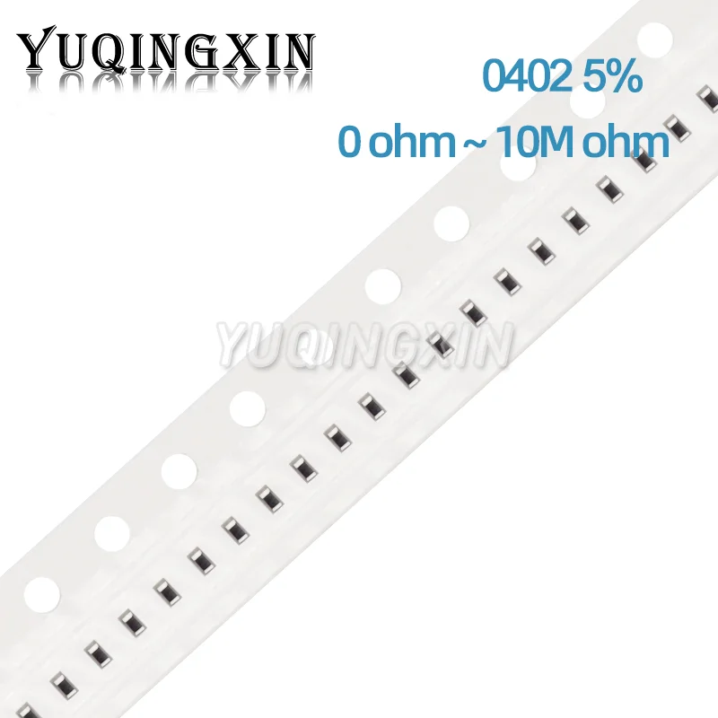 100 шт. 0402 5% резистор SMD 0R-10M 1/16W 0 1 10 100 150 220 330 Ом 1K 2.2K 10K 100K 1R 22R 10R 100R 150R 220R 330R 1M 4.7K
100 шт. 0402 5% резистор SMD 0R-10M 1/16W 0 1 10 100 150 220 330 Ом 1K 2.2K 10K 100K 1R 22R 10R 100R 150R 220R 330R 1M 4.7K