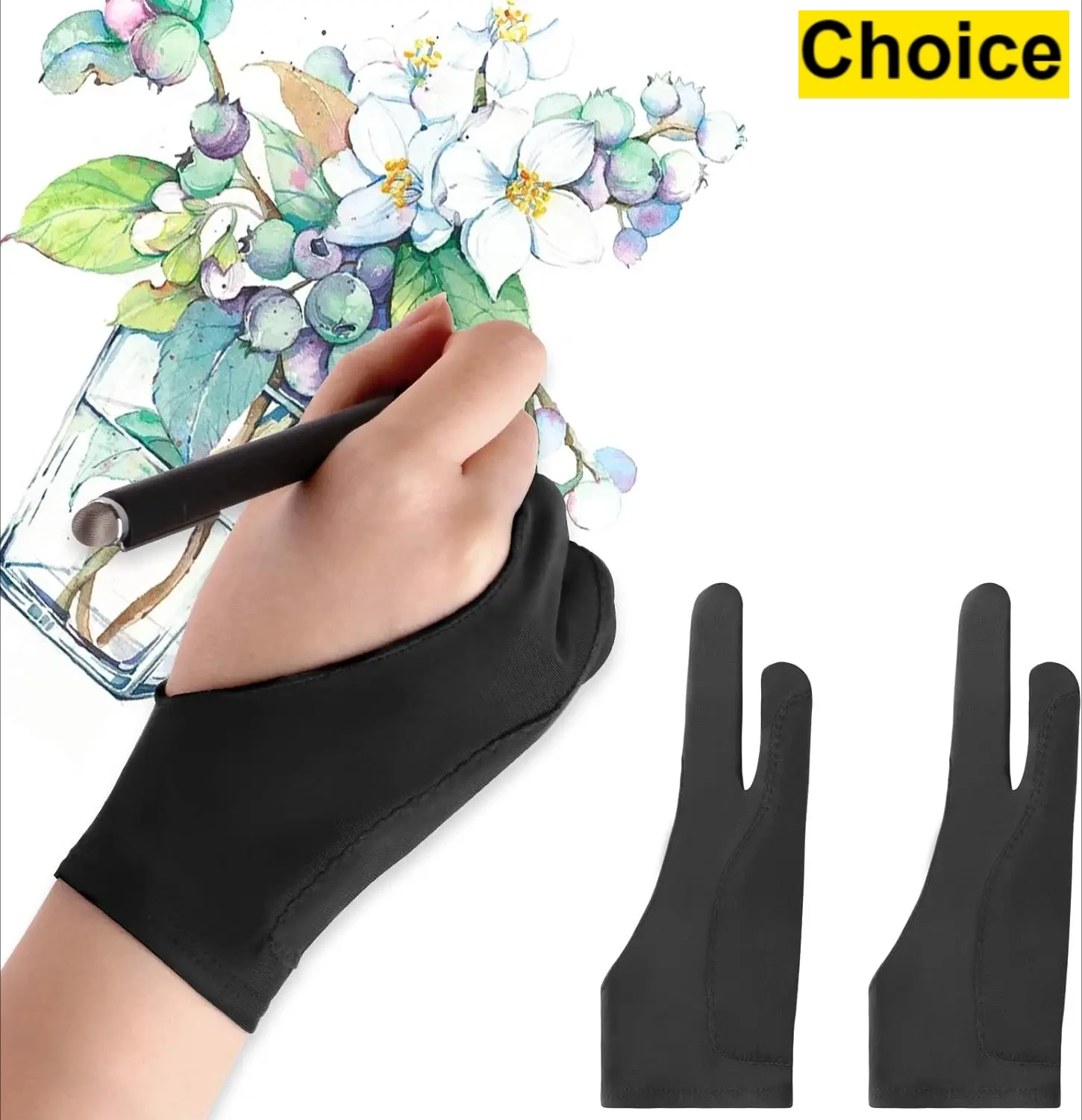 S/M/L Two-Finger Drawing Gloves Anti-touch Anti-fouling for Tablet Digital Board Touch Screen Oil Painting Office Art Supplies
S/M/L Two-Finger Drawing Gloves Anti-touch Anti-fouling for Tablet Digital Board Touch Screen Oil Painting Office Art Supplies