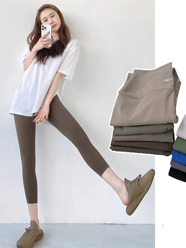 High Waist Yoga Pants Women's Summer Thin Outerwear ark Skin Fitn Leggings Tummy Control Faionable Slimming Base Layer
High Waist Yoga Pants Women's Summer Thin Outerwear ark Skin Fitn Leggings Tummy Control Faionable Slimming Base Layer