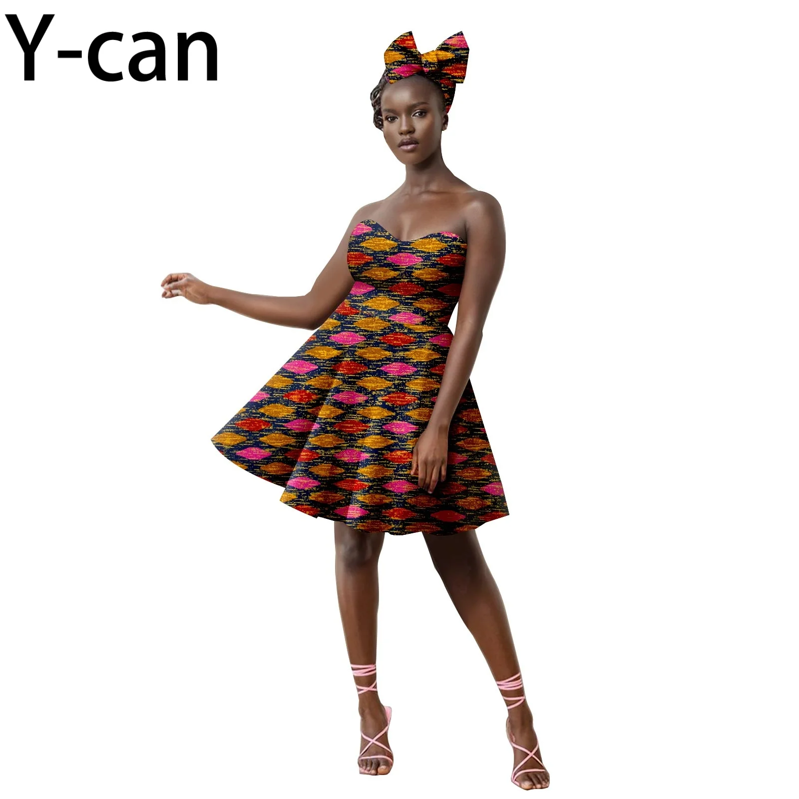 Tube Top Dress for Women African Ankara Wax Print Mini Dress Match Headscarf Sexy African style Party Evening Dress 2525031
Tube Top Dress for Women African Ankara Wax Print Mini Dress Match Headscarf Sexy African style Party Evening Dress 2525031