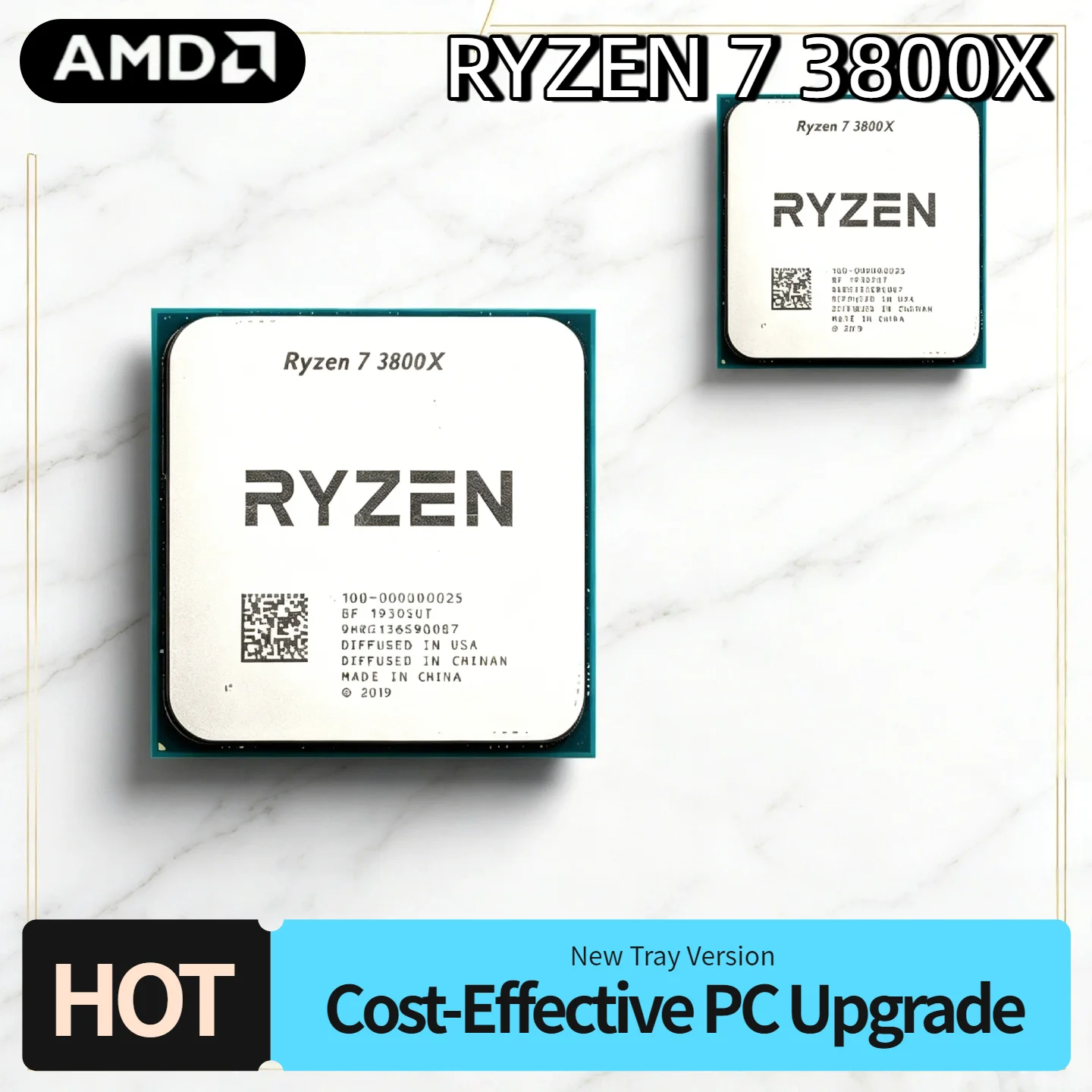 AMD Ryzen 7 3800X R7 3800X CPU 3.9GHz 4.5GHz 7NM L3 32M 100 000000025 105W 8 Core 16 Thread Processor Socket AM4 Tray Turbo